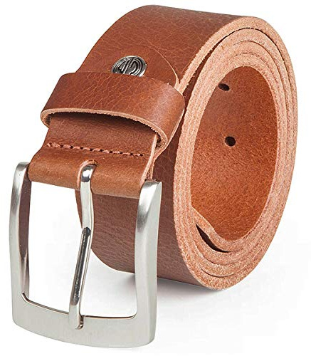 LINDENMANN Gürtel Herren Ledergürtel Herren Gürtel Herren, Echter Voll-Ledergürtel, Büffelleder, 40 mm, Cognac, Farbe/Color:braun, Size US/EU:Bundweite 95 cm Gesamtlänge 110 cm W 37.5 L