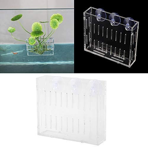 Fish Tank Water Plants Planter Aquarium Plant Grass Cup Landscape Cultivation Basin with Suction Cups Acrylic Flowerpot Home Decor
