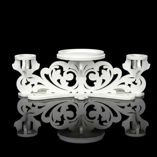 Magik Life Unity Candle Holder-Unity Candle Stand-Unity Candle-Pillar Candle Holder-Wedding Gift -Ceremony Decoration-Wedding Centerpiece (Big)