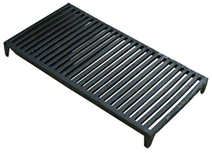 BBQrolling - Parrilla para chimenea con patas de hierro fundido (53,5 x 28,5 cm, altura: 5,5 cm)