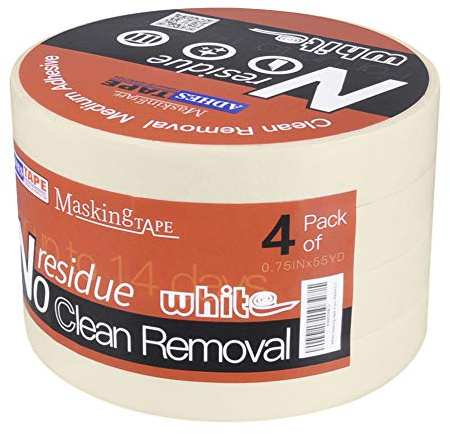 ADHES Ruban De Masquage Blanc Pour Peintres, Ruban De Peinture Résistant