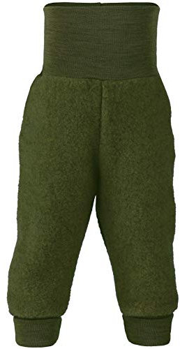Engel Baby Hose Fleece, 100% Schurwole, Natur, Gr. 50/56-86/92, 3 Farben (86-92, Schilf Melange)