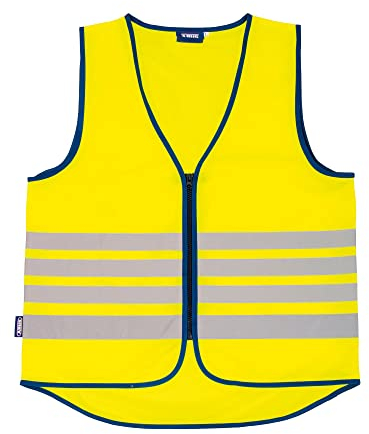 ABUS Warnweste Lumino Reflex Vest - Sicherheitsweste für bessere Sichtbarkeit bei Tag und Nacht - für Erwachsene - mit Reißverschluss - Größe L