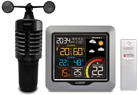 La Crosse Technology - WS6861 Farbige Wetterstation mit Windmesser - Silber