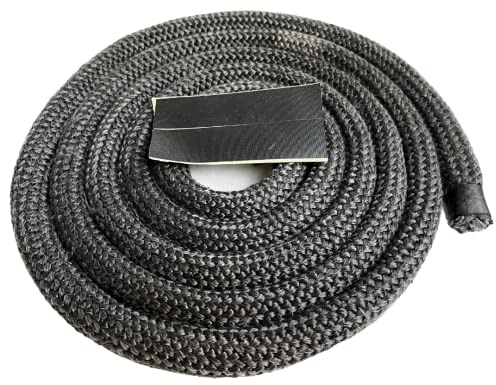 Joint de poêle - Cordon d'étanchéité - Diamètre 20 mm - Longueur 2,5 m - Joint rond pour poêle à cheminée - Graphisé (gris) - Joint de cordon (2500 x 2020)