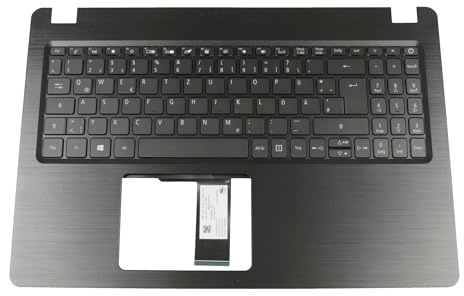 Acer Aspire 5 (A515-52G) original Tastatur inkl. Topcase DE (deutsch) schwarz/schwarz mit Backlight