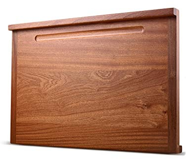 XOOPIT Chopping Board,Extra Large Cutting Board Household Reversible Mahogany Wood Kitchen Chopping Block for Baking/Pasta/Meat/Various Foods-Rolling Pin Groove Design little