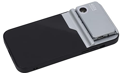 400 x Mikroskop-Objektiv, Mikroskop-Objektiv-Adapter, HD kleines Mini-Handy-Mikroskopobjektiv für iPhone 14 Pro Max für Kinder und Erwachsene