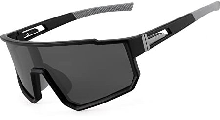 Karsaer Sportbrille Polarisiert Fahrradbrille Herren Damen Schnelle Brille Rave Sport Sonnenbrille mit UV400 für Rennrad Fahrrad Laufen MTB Biker