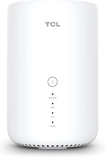 TCL Mobile LinkHub HH130VM Home Station Router 4G, LTE (CAT 13), Dual Band, Gigabit, Supporto SIM Card, Standard 3CA, WiFi AC, Hotspot fino a 64 utenti, Bianco