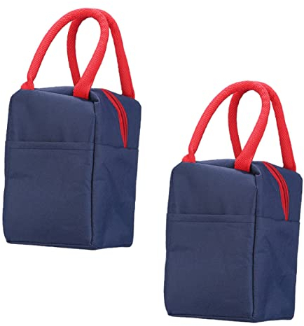 BESPORTBLE Più Fresco 2 Pz Isolante in Di Alluminio Pranzo Al Sacco Isolato Contenitore Per Borsetta Tote Contenitore Per Il Pranzo Isolato Opera Totalizzatore Tenere Caldo Panno Oxford