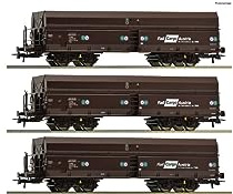 Roco 77019 H0 - Juego de 3 carros autodescargables de ÖBB