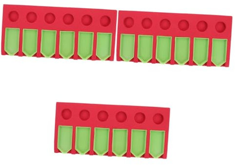 DIYEAH 3 Sätze Diamant-malwerkzeug Nagelzubehör Ablagefach Rotes Kostüm Tablett Mit Flatback-Strasssteinen Werkzeug-Organizer Werkzeuge 3D Zeichenbrett Kreuzen Schaum