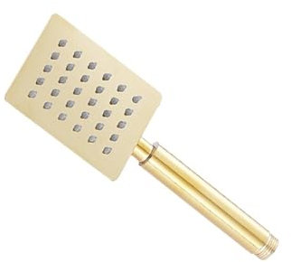 Duschkopf Duschkopf, Badezimmer, Edelstahl, Handbrause, Badewanne, Regen, Handbrause, großes Panel, quadratisch, rund, Badewannensprinkler (Color : Gold)