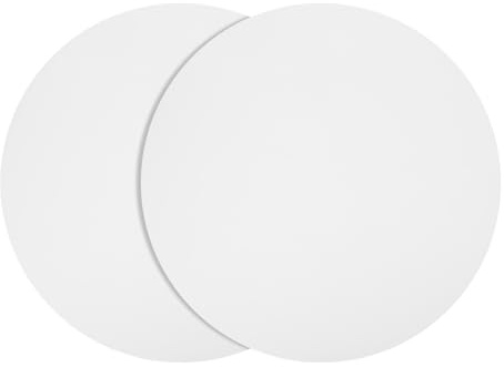 sourcing map 2pcs Silicone Microwave Mat 12 Inch, Multi-Purpose Hot Pad (White)