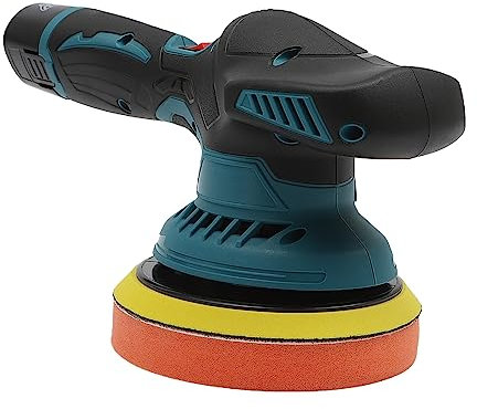 Exzenter Polierer für Auto,Kabellose Auto-Poliermaschine,Ersatz für Makita 12V, 6 Gänge 300~4000r/min zum Polieren,Schleifen,Auto KFZ Boot Akku-Puffer