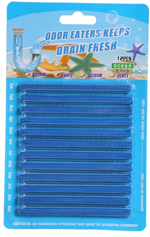 Abflussreiniger Sticks 12 Stück Abfluss Sticks Um Verstopfungen Vorzubeugen Rohrreiniger Für Spülbecken Kraftvolle Abfluss Geruchskiller Erfrischende Abflusssticks Drainsticks Für Die Rohrreinigung