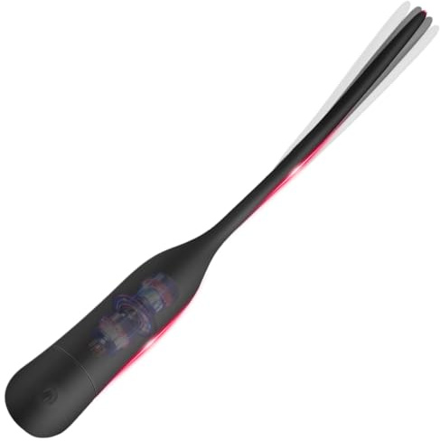 BDSMYEE Dilatador Uretral de Silicona con 10 Modos de Vibración, Vibrador de Pene y Próstata, Dilatadores Uretrales para Hombres, Juguete Sexual Erótico para Hombres en Solitario (Corto)