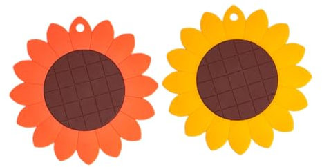 PRETYZOOM Set Di Tovagliette A Forma Di Girasole Resistenti Calore - Elegante Tovaglietta Decorativa Per La Cucina Casuale