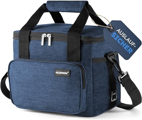 Heldenwerk Borsa termica piccola e pieghevole da 10 litri borsa termica isolata per cibo e bevande impermeabile e a prova di perdite piccola borsa da picnic borsa termica borsa per il brunch