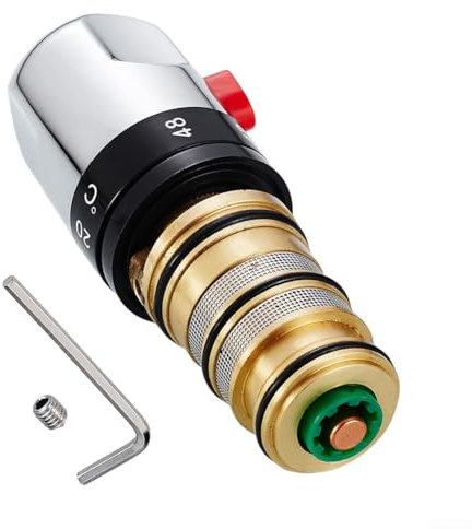 Wasserhahn-Ventilkern, Wasserhahn-Ventilkern, Ersatzventile, Thermostatkartuschen, Ersatzteile, Messing-Mischventil, Mischbatterie, Duschhahn-Ventilkern, Schrauben und Schraubenschlüssel, Wasserhahn