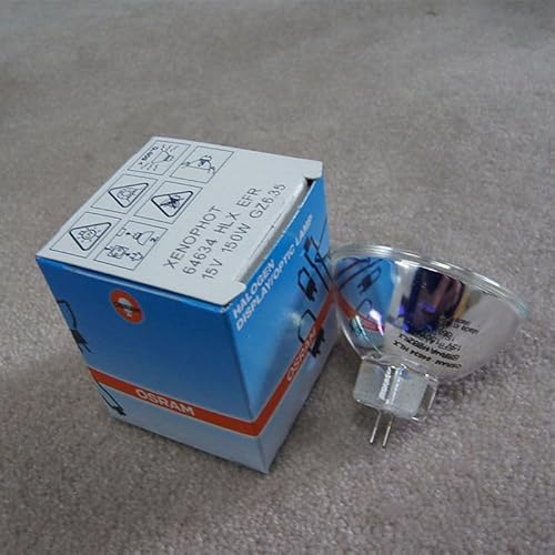 for OSRAM Halogen Lamp 64634 HLX EFR 15V150W GZ6.35 Microscope Lamp Bulb