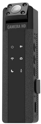 LNHHG Mini telecamera corporea con video L16 2K HD Mini telecamera for il corpo registratore portatile for visione notturna con un clic registrazione video Sport DV DVR