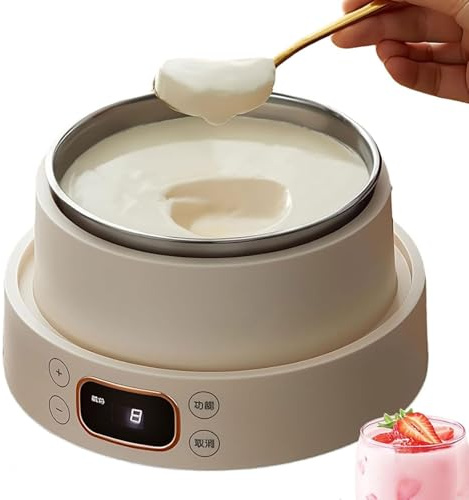 HLGKBY Yogurtera Eléctrica con Temporizador y Control de Temperatura, Incubadora Casera para Yogur Orgánico, Queso y Vino de Frutas