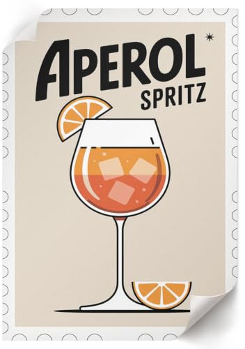 Lienzo Decorativo 21x29,7 cm | Tamaño A4 | Aperol Spritz