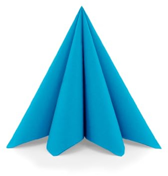 Sovie HORECA Serviette in AQUABLAU aus Linclass Airlaid, 40 x 40cm, 1/4 Falz, 50 Stück, hochwertige Einwegservietten für Gastronomie Hotel Catering und stilvolle Tischdekoration