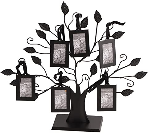 Zerodis 6 Colgantes / 12 Colgantes de Fotos Árbol de la Familia Árbol de Fotos Marco con diseño de árboles Colgantes Mesa Decorativa para la Foto Árbol de Fotos en Pantalla(S)