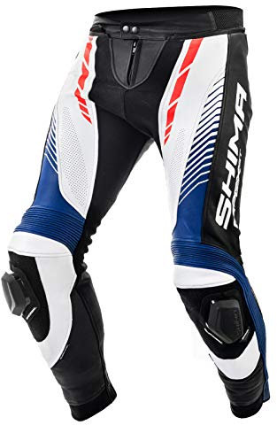 SHIMA Apex, Motorradhose Lederkombi Motorradbekleidung Red Fluo Zweiteiler Motorradkombi Motorradanzug, (48-58, Rot fluo), Größe 52
