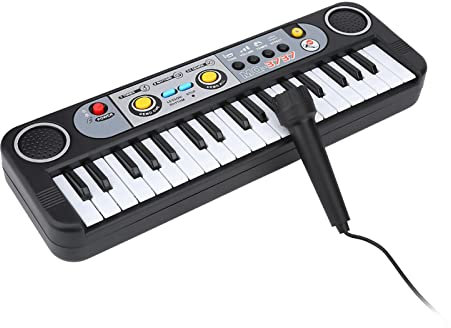 37 Keys Electronic Keyboard Piano for Kids, Multi-function 37 Keys Electronic Organ Children Piano with Adaptor Microphone for Musical Teaching Keyboard Toy, Keyboard Instrument,electronic keyboard