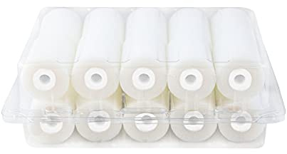 20x Farbklecks24 Schaumstoffwalze 5cm superfein, gerade