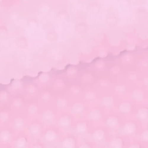 PINaPIN Stoffe meterware Kinder stoff Minky fleece meterware zum nähen Kinderkissen, Kissenbezüge, Babydecken, Schlafsäcke, Spielzeuge Polyester 100 x 160 cm (Hellrosa)