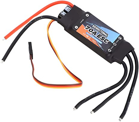 Septpenta 70a RC Bürstenloser Motor, Elektrischer Geschwindigkeitsregler, Bidirektionale Elektronische Komponenten, Bürstenloser RC Regler für Ferngesteuertes Auto, Boot, Ferngesteuertes Boot