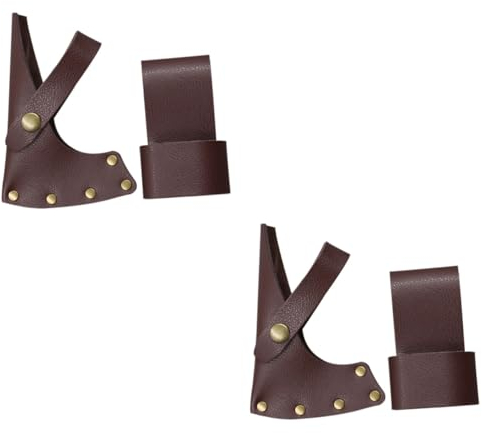 POPETPOP 2sätze Leder Schutzhülle Für Tragbare Beilscheide Für Outdoor-aktivitäten Camping Und Survival Schutz Für Klinge