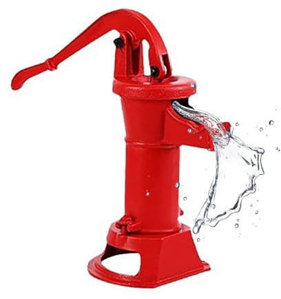 Bomba de Agua Manual Bomba de Jarra de Agua de Mano Antigua, Bomba de Agua Manual Antigua para Transferencia de Pozos Profundos, Bomba de Irrigación del Brazo, Bomba Succionadora para Agua de Piscina