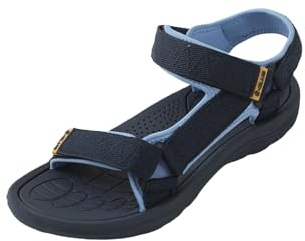 R-ISLAND Sportsandaler för män, vuxna, vattentäta, öppna tå sandaler, sommarsandaler, sport, vandring., Mörkblå, 43 EU