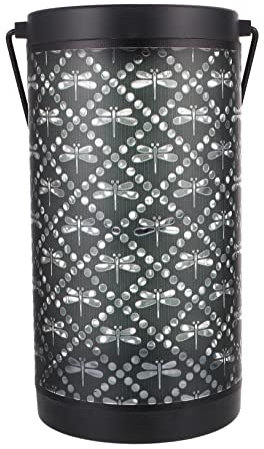 Tofficu Hollow Dragonfly Solar Lantern Hanging Dragonfly Solar Lantern for Garden Hollow Design for Patios and Yards
