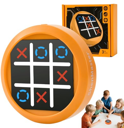 LTFIOON Tic Tac Toe Bolt, 4-in-1 Elektronisches Tic-Tac-Toe-Spiel, DREI gewinnt Handheld Electric Puzzle Game Console für Kinder Erwachsene Geschenkidee Reisespiel für Reise und Familie