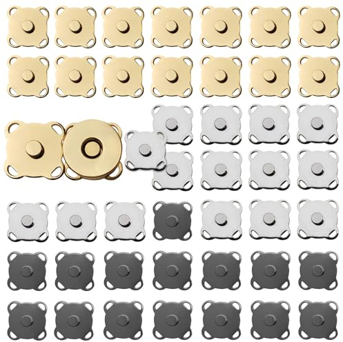 Magnetverschluss Für Taschen, 14 Stücke Magnet Verschluss Tasche, 14 mm Magnetknopf Zum Annähen Geeignet Zum Nähen, Handwerk, Gepäck, Kleidung, Leder, Knopfverbinder, Kleidungsnähen (3 Farben)