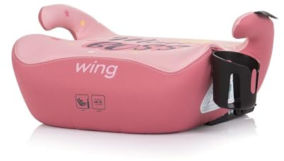 Chipolino Kindersitz, Sitzerhöhung Wing i-Size (125-150cm) ISOFIX Getränkehalter, Farben:rosa