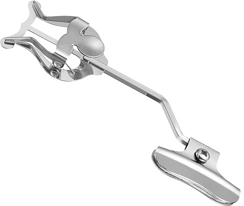 VANZACK Notenhalter zum Klemmen aus Metall in Silber für Trompete mit Praktischer Halterung und Verarbeitung für Marschmusik und Blasmusik