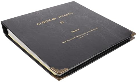 CLISPEED Álbum Multiusos Para Coleccionar Entradas Billetes y Tickets Sueltos Organizador Transparente Para Guardar Recuerdos De Conciertos Cine y Viajes Con Sueltas Libro De Almacenamiento