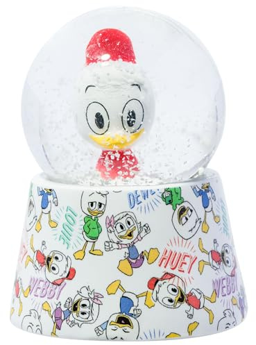 Silver Buffalo Disney Huey Duck Schneekugel, beleuchtet, 45 mm | Mini, Ente, 9,5 cm hoch, klein