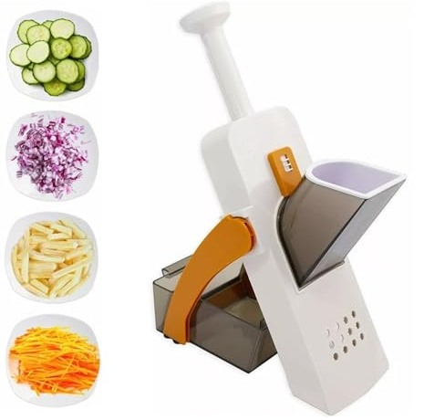 21 SHOP® Mandolina Affetta Verdure Manuale con Spessore Regolabile Affettatrice Taglia Verdure Multifunzione affetta Taglia trita Julienne colori assortiti