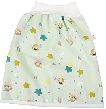 ORFOFE Pantalones Entrenamiento Algodón Falda Pañal Alta Cintura Previene Fugas Protege Ropa Años Diseño y Lavable