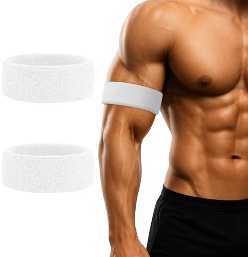 TOPTIE 2 st Bicepband armband män arm svettband kvinnor elastiskt armband