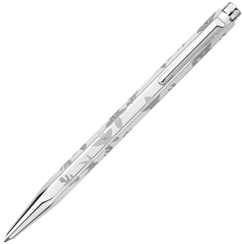 Caran d'Ache Ecridor Flowers Kugelschreiber Versilbert/Palladiert, 1 Stück (1er Pack)